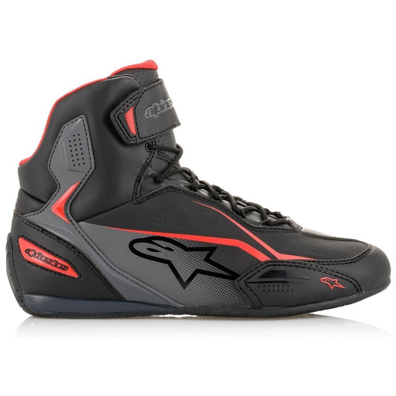 Alpinestars Faster-3 sort-grå-røde motorcykelstøvler