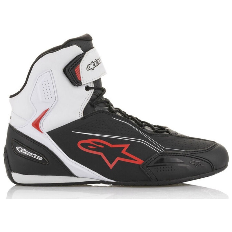 Alpinestars Faster-3 motorcykelstøvler i sort, hvid og rød