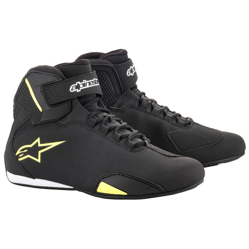 Alpinestars Sector Black-Fluo Yellow motorcykelstøvler