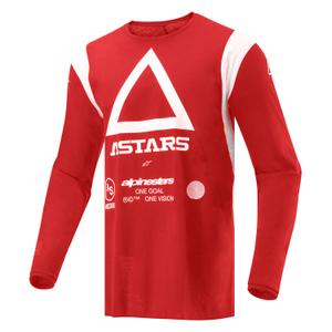 Alpinestars Techdura fluo red motocross-trøje