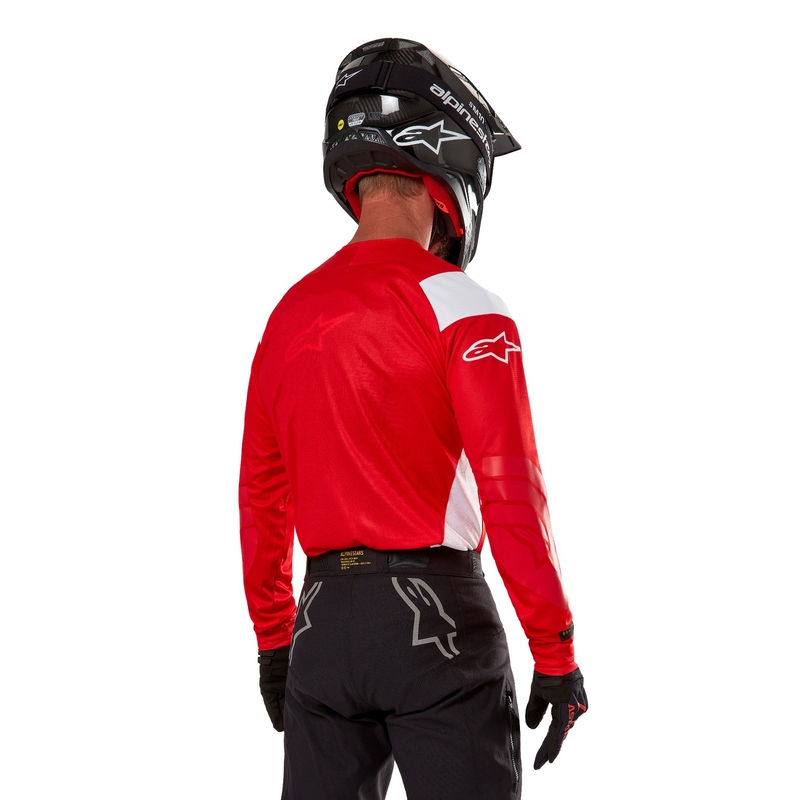 Alpinestars Techdura fluo red motocross-trøje