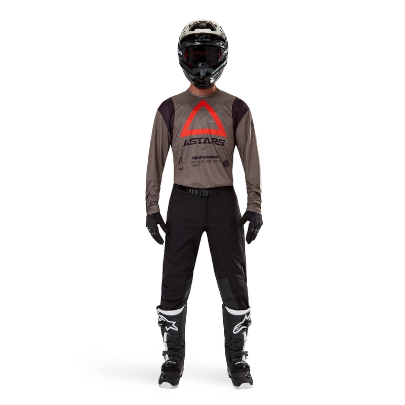 Alpinestars Techdura motocrosstrøje brun