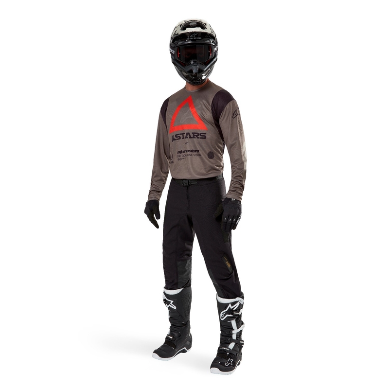 Alpinestars Techdura motocrosstrøje brun