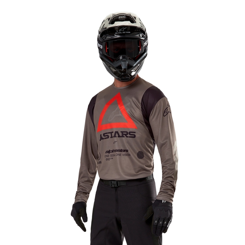 Alpinestars Techdura motocrosstrøje brun