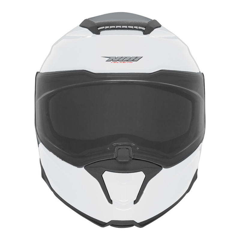 Flip-up motorcykelhjelm NOX N967 hvid