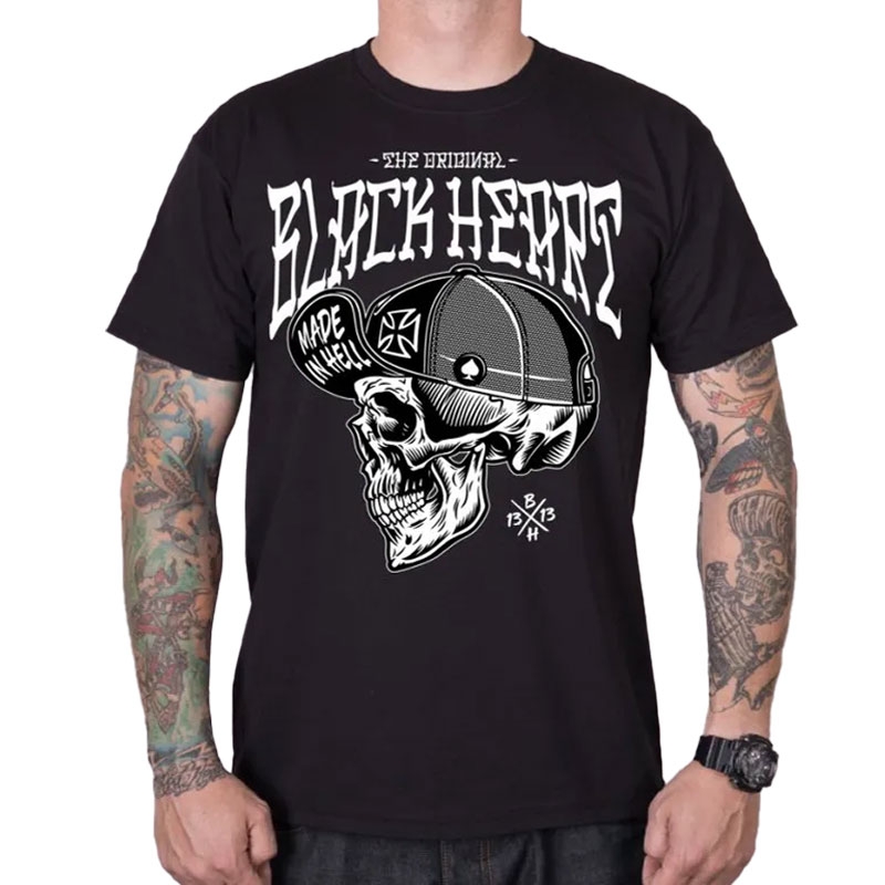 T-shirt Black Heart Mad Mike sort