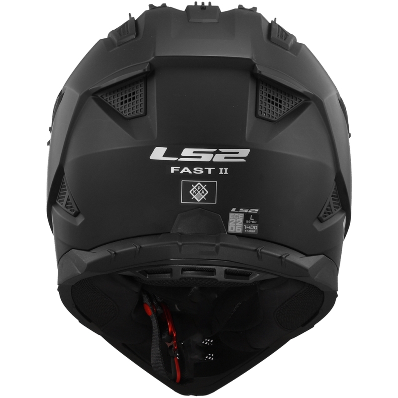 Motocrosshjelm LS2 MX708 Fast II Solid mat sort