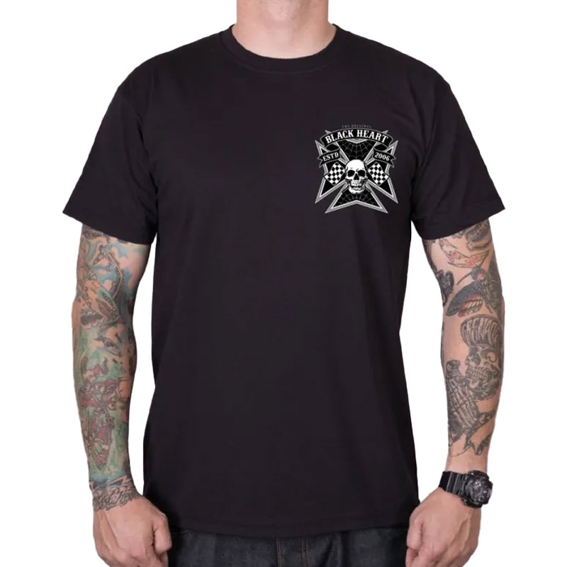 T-shirt Black Heart Rock Iron sort