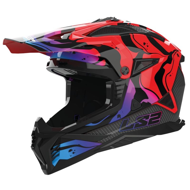 Motocrosshjelm LS2 MX708 Fast II Wash rød