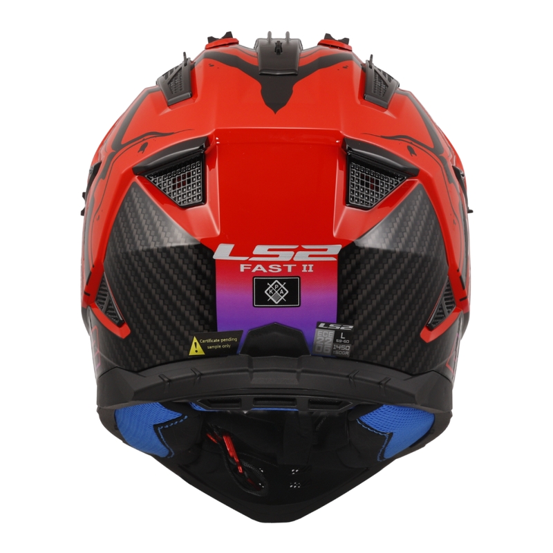 Motocrosshjelm LS2 MX708 Fast II Wash rød