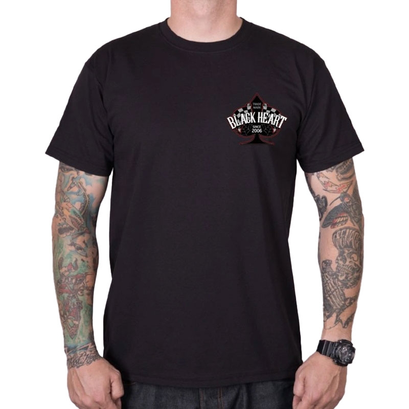 T-shirt Black Heart Chopper Race sort