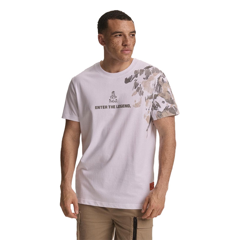 T-shirt Dakar Desert 03 hvid