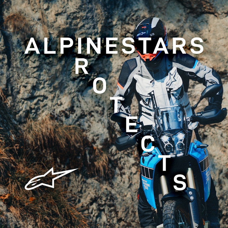 Alpinestars Boulder Gore-Tex mørke- og lysegrå motorcykeljakke