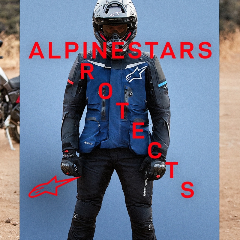 Alpinestars Boulder Gore-Tex mørke- og lysegrå motorcykeljakke