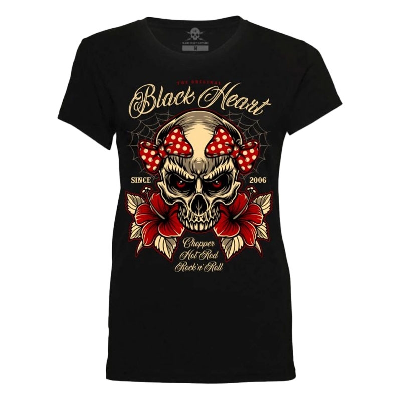 Black Heart Ariella T-shirt til kvinder, sort