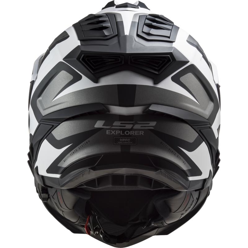 Endurohjelm LS2 MX701 Explorer Alter mat sort og hvid