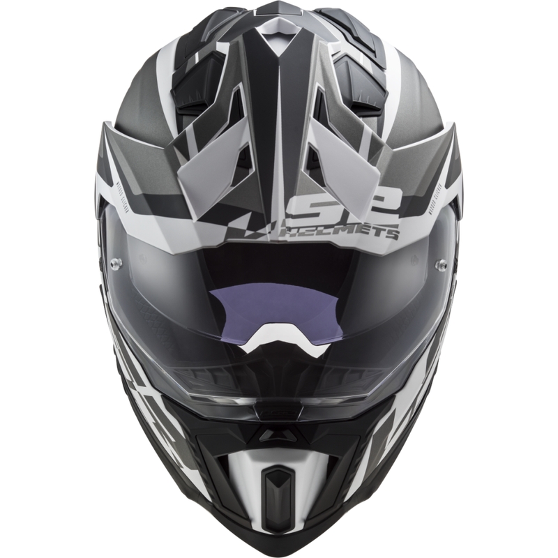 Endurohjelm LS2 MX701 Explorer Alter mat sort og hvid