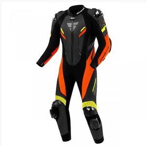 Shima Hyper-RS sort-fluo-orange-gul motorcykeloverall i læder