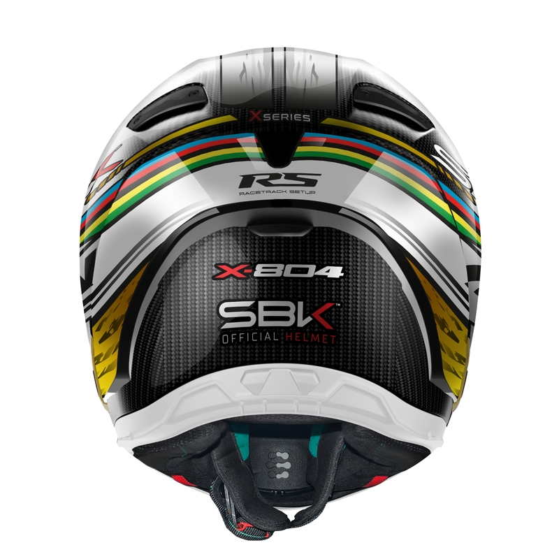 Nolan X-804 RS Ultra Carbon SBK integreret motorcykelhjelm sort-rød-guld