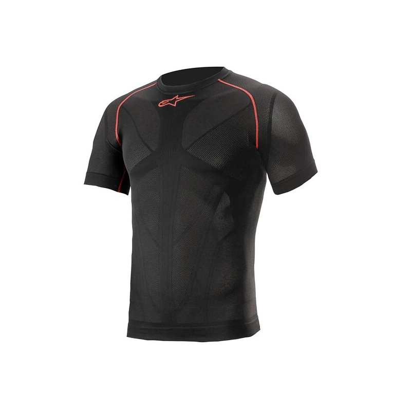 Alpinestars Ride Tech Summer kortærmet termotrøje sort og rød