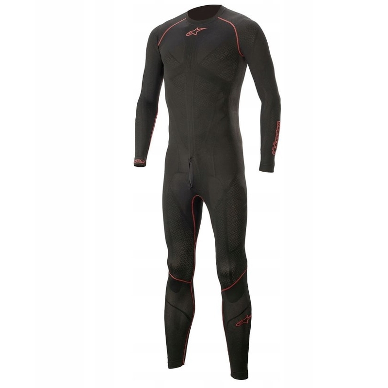 Alpinestars Ride Tech Lite 1 PC sort og rød termodragt
