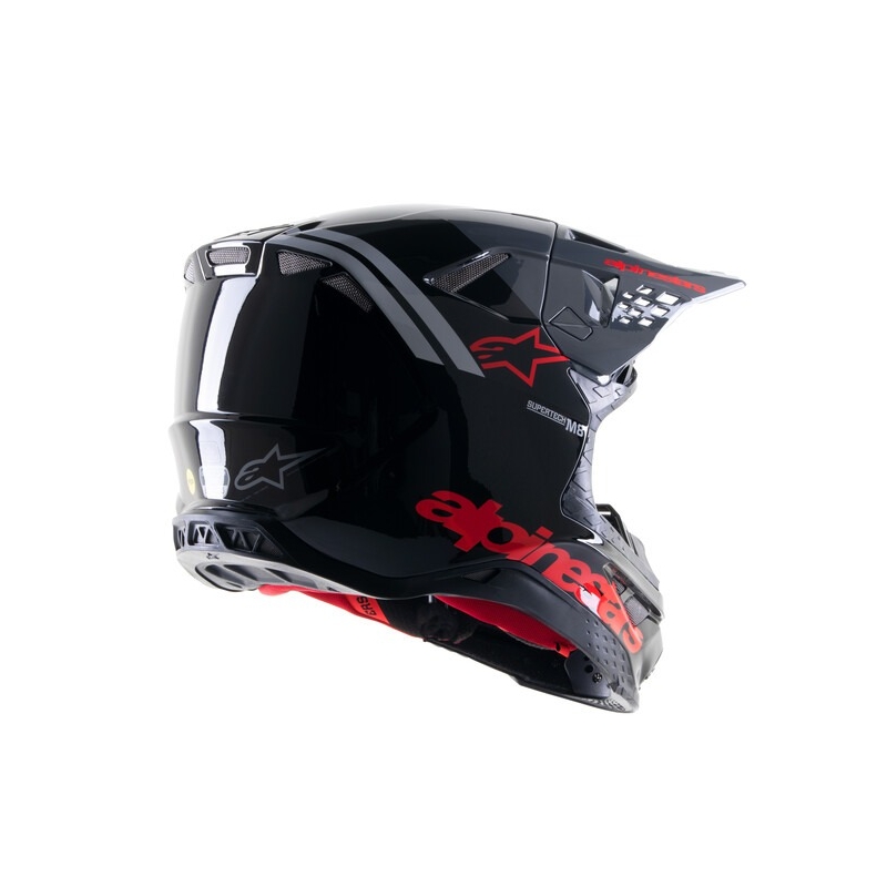 Alpinestars Supertech S-M8 Radium 2 motocrosshjelm sort-grå-rød