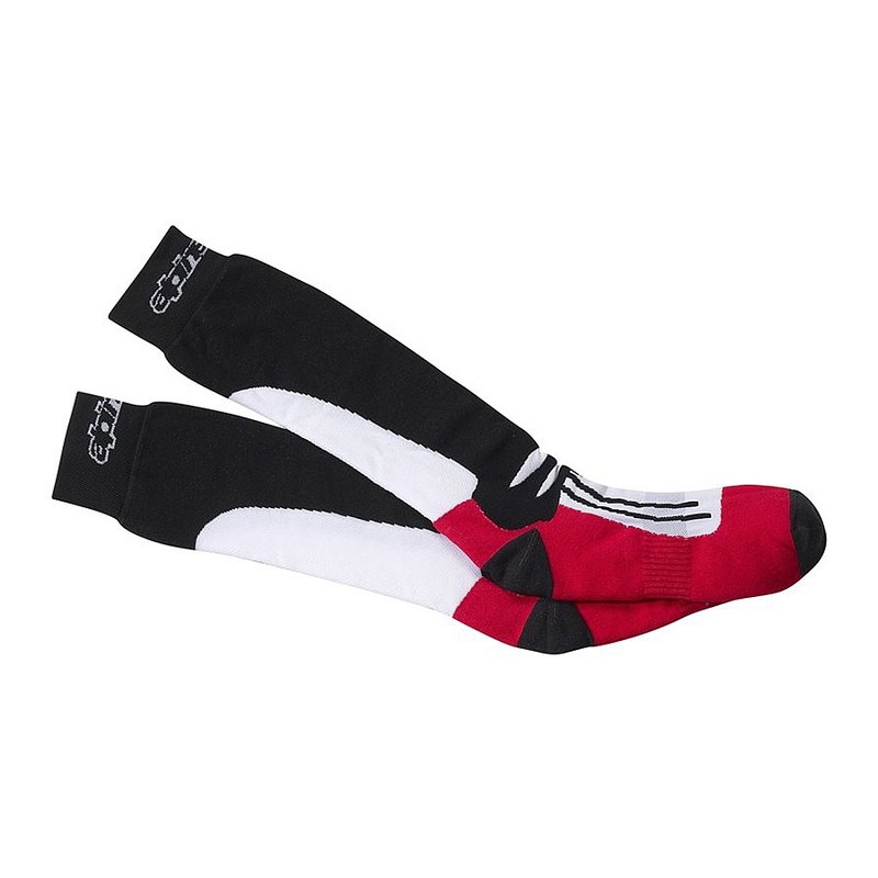 Alpinestars Racing Road CoolMax® sorte, hvide og røde sokker