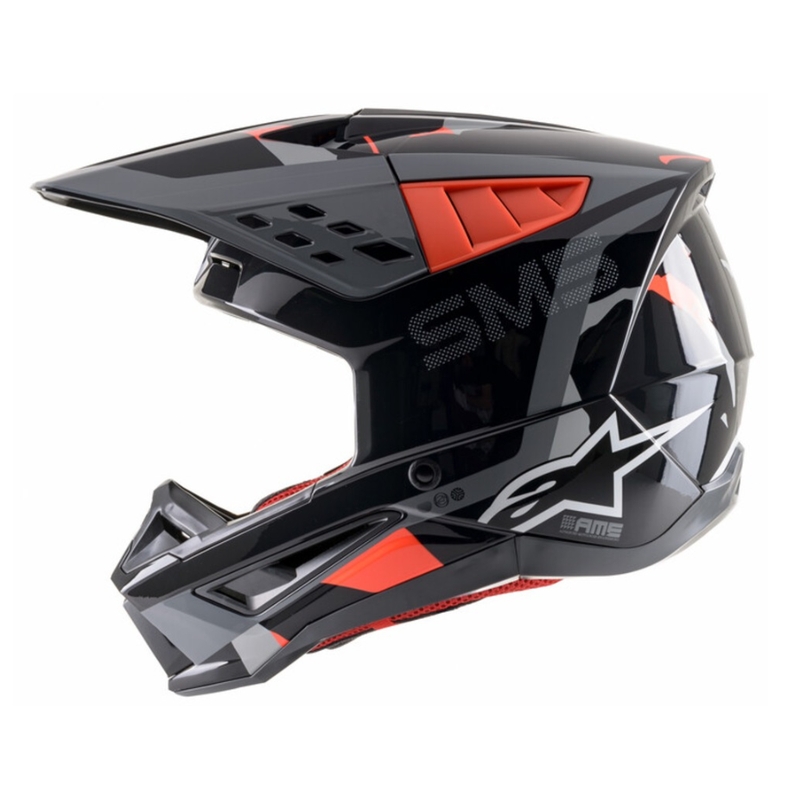 Motokrosová helma Alpinestars S-M5 Rover antracit-fluo červeno- maskáčová šedá