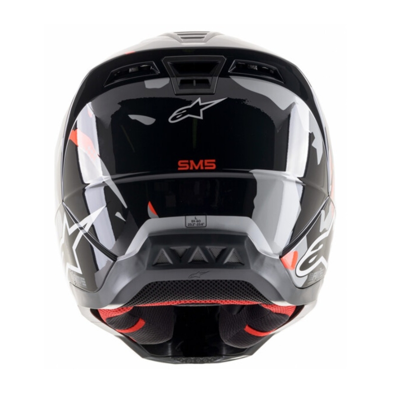 Motokrosová helma Alpinestars S-M5 Rover antracit-fluo červeno- maskáčová šedá