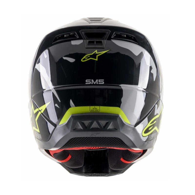 Alpinestars S-M5 Rover Motocross-hjelm antracit-fluogul-camouflagegrå