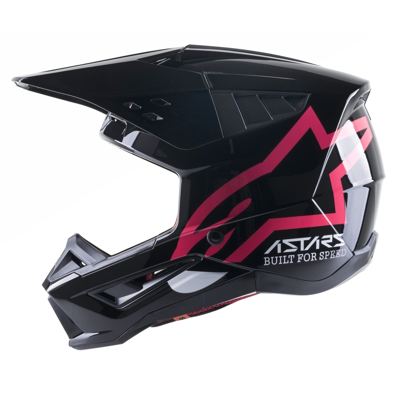 Motokrosová helma Alpinestars S-M5 Compass černo-růžová