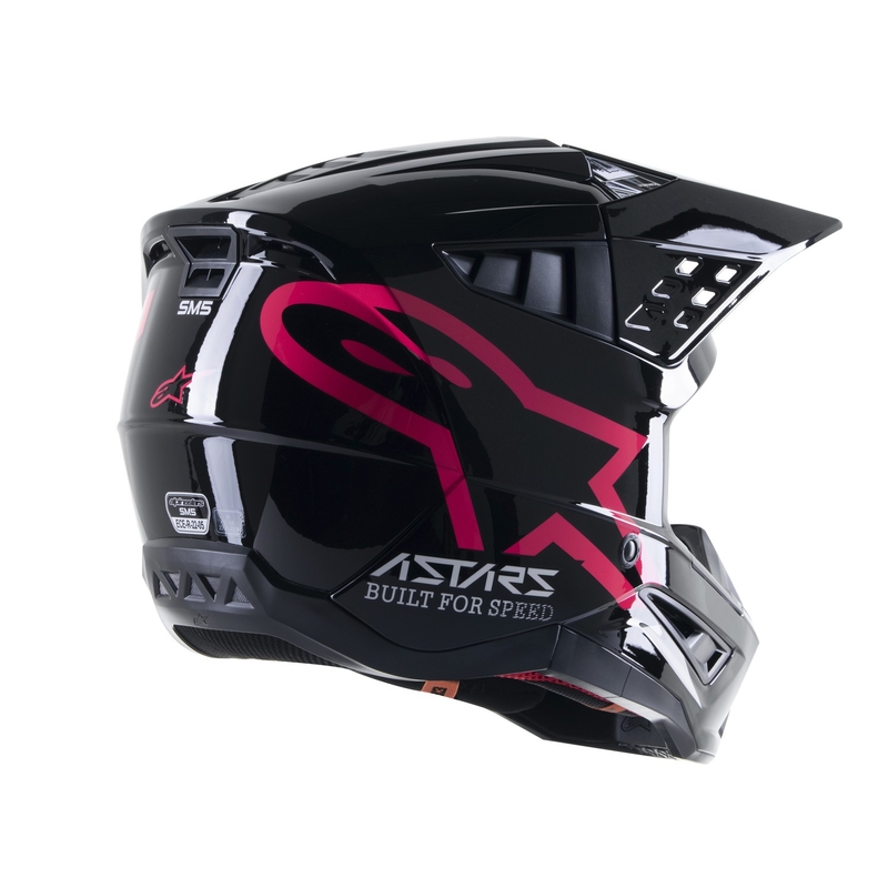 Motokrosová helma Alpinestars S-M5 Compass černo-růžová