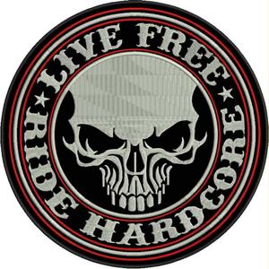 Patch Live free - Ride hardcore med rød detalje