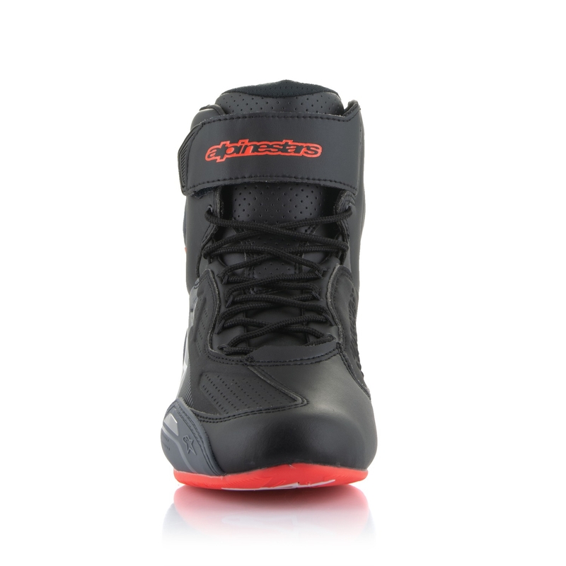 Alpinestars Faster-3 sort-grå-fluoro røde motorcykelstøvler