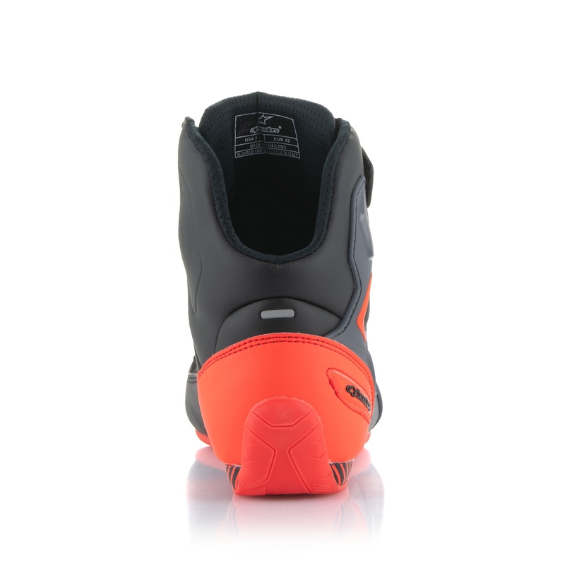 Alpinestars Faster-3 sort-grå-fluoro røde motorcykelstøvler