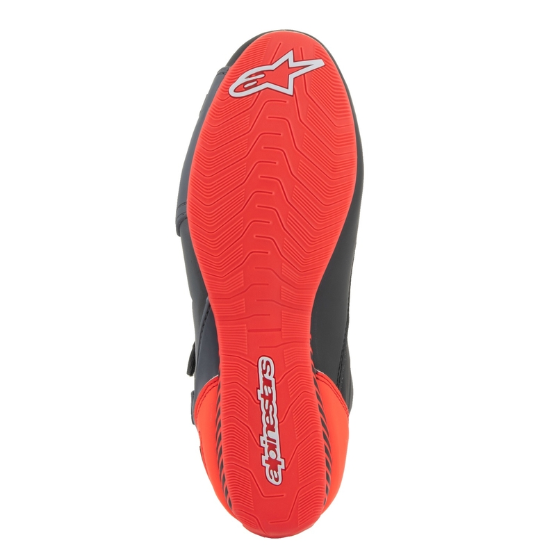 Alpinestars Faster-3 sort-grå-fluoro røde motorcykelstøvler