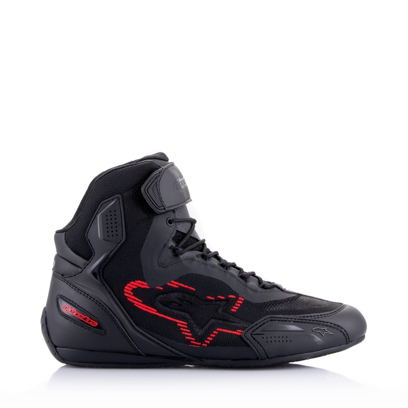 Alpinestars Faster-3 Rideknit Black-Dark Grey-Red motorcykelstøvler