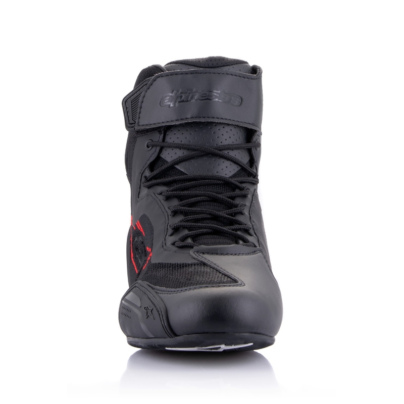 Alpinestars Faster-3 Rideknit Black-Dark Grey-Red motorcykelstøvler