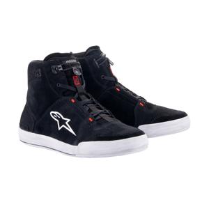 Alpinestars Chrome sort-grå-fluoro rød motorcykelstøvler