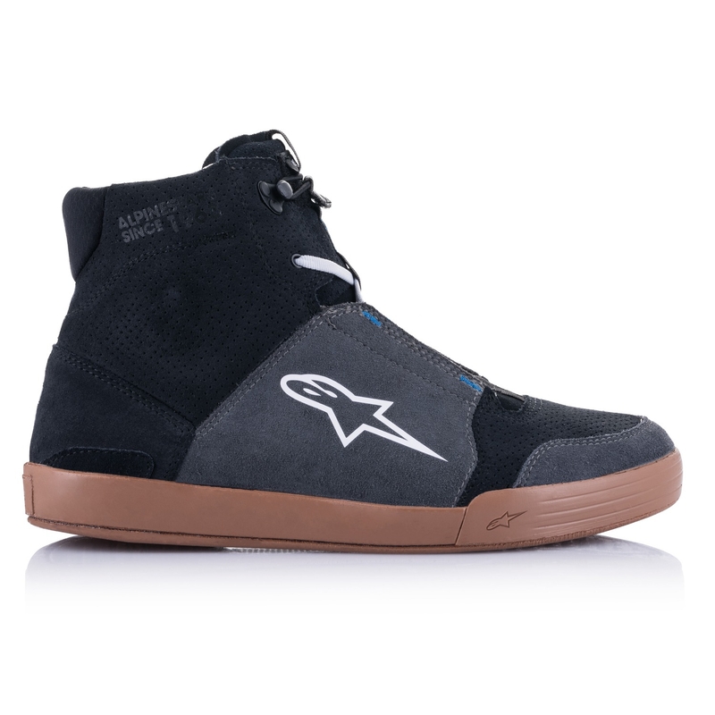 Alpinestars Chrome Black-Grey-Brown-Blue motorcykelstøvler