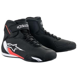 Alpinestars Sector Black-White-Fluo Red motorcykelstøvler