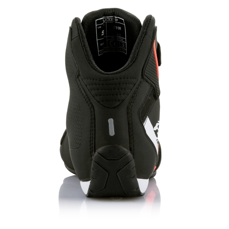 Alpinestars Sector Black-White-Fluo Red motorcykelstøvler