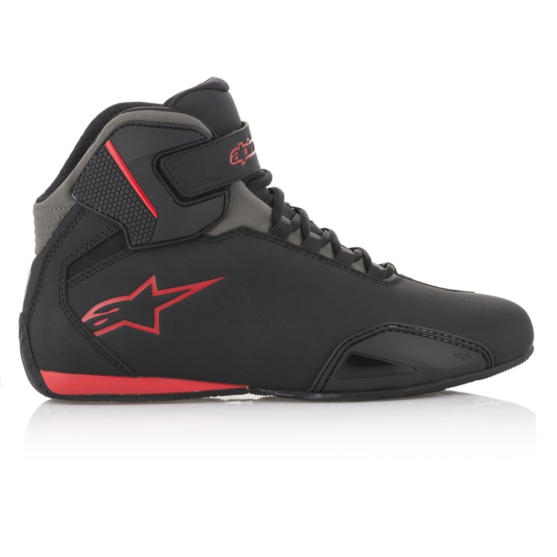 Alpinestars Sector sorte og røde motorcykelstøvler