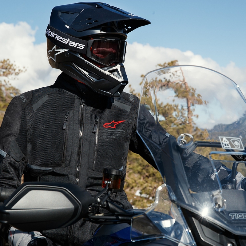 Alpinestars Andes Drystar 2 motorcykeljakke, sort