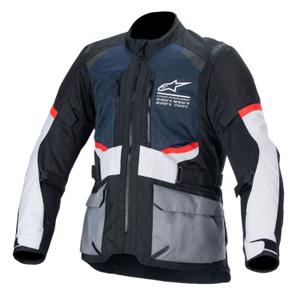 Alpinestars Andes Drystar motorcykeljakke mørkeblå-sort-lysegrå