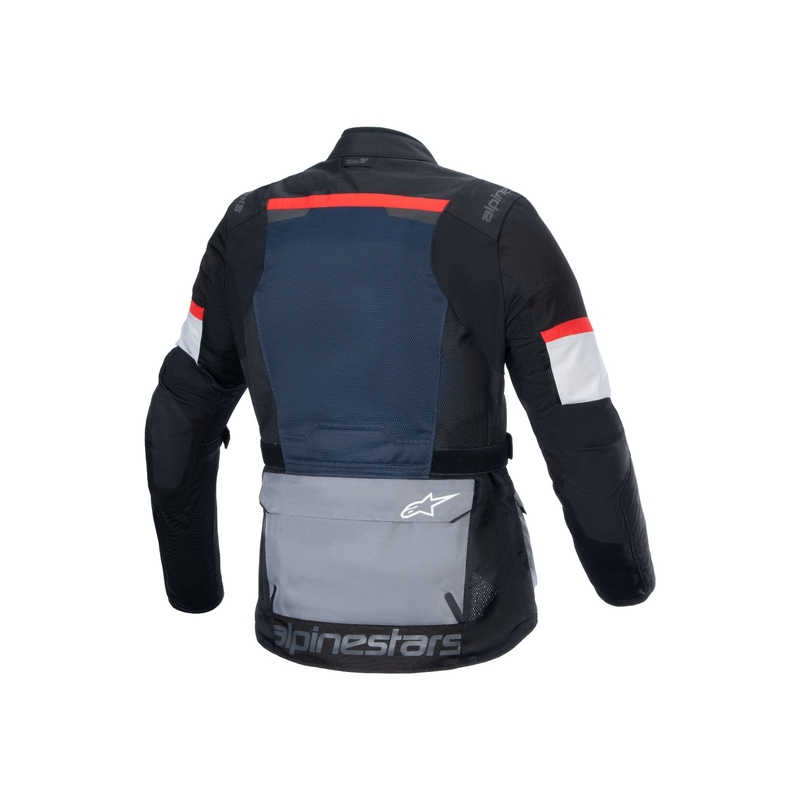 Alpinestars Andes Drystar motorcykeljakke mørkeblå-sort-lysegrå