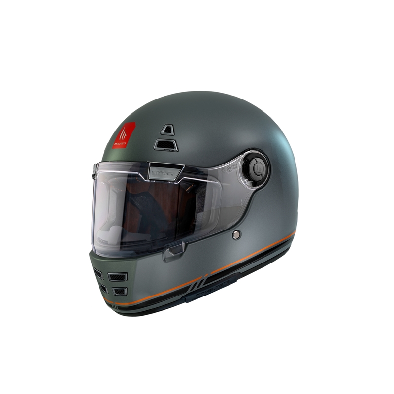 MT Jarama SV B2 integreret motorcykelhjelm matgrå