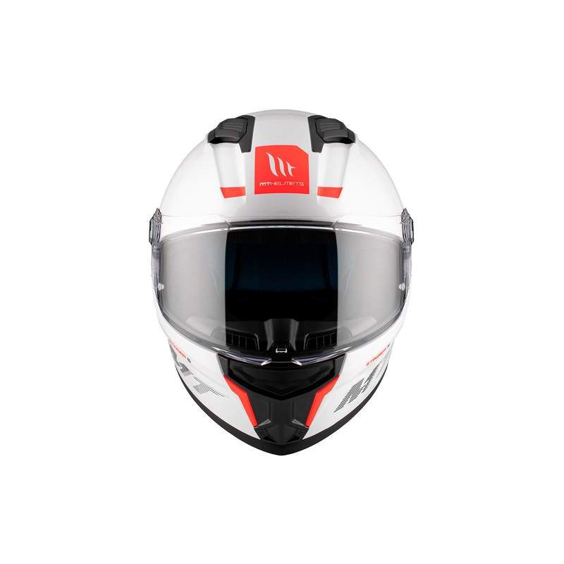 MT Stinger 2 Solid Gloss White Integral motorcykelhjelm