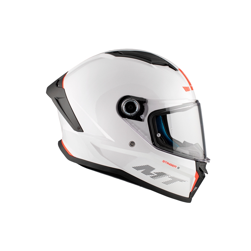 MT Stinger 2 Solid Gloss White Integral motorcykelhjelm