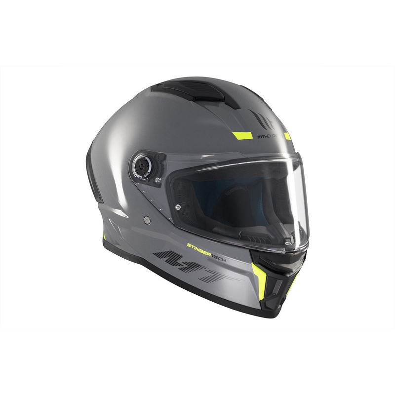 MT Stinger 2 Solid Gloss Grey Integral motorcykelhjelm
